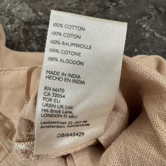 Free People Womens Say So Pleated Trouser Shorts Cotton Pebble Sz 6 - Picture 12 of 13